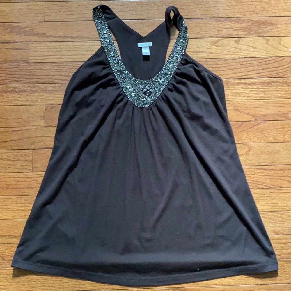 Maurices Studio Y beaded tank